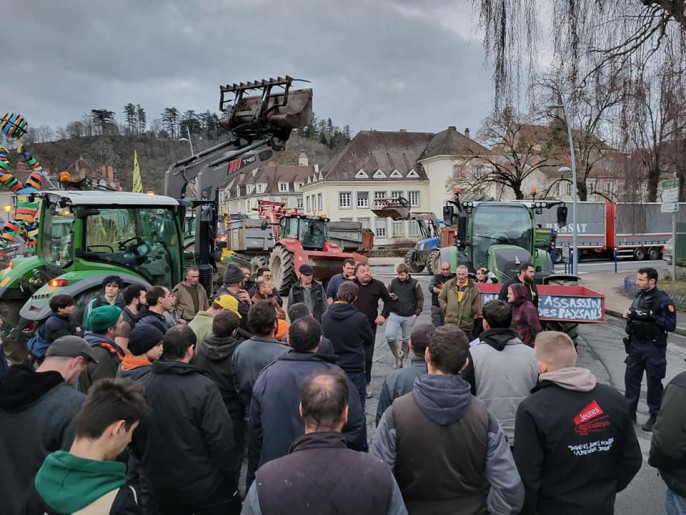 Protestas agricultores franceses 2 (Foto Coordinación Rural FBRRSS)
