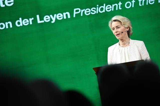 Ursula von der Leyen en Berlín (Foto Dati Bendo_Fuente CE-Servicio Audiovisual © Unión Europea, 2024, CC BY 4.0)