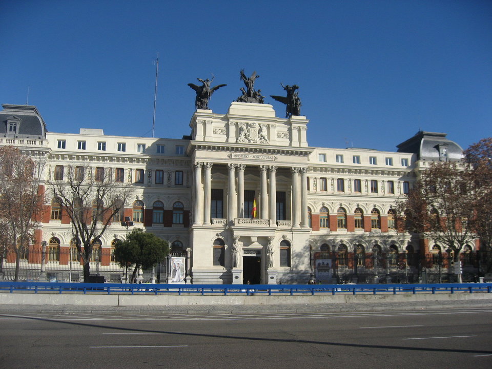 Fachada del Ministerio de Agricultura, Alimentación y Medio Ambiente (Foto MAPA)