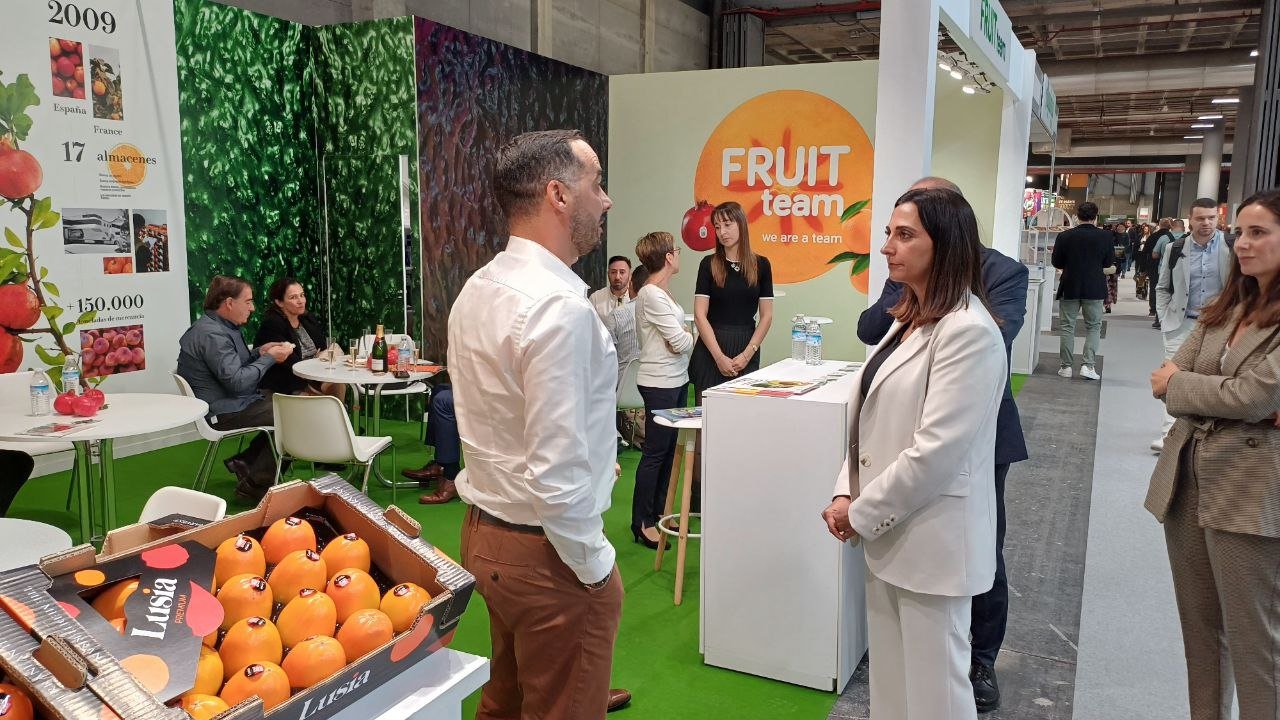 Sara Rubira en Fruit Attraction 2024 (Foto CARM)