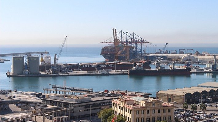 Zona portuaria de Málaga (Foto Autoridad Portuaria de Málaga)